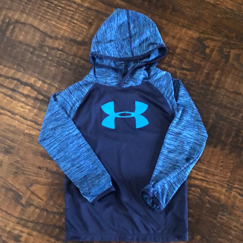 Boys hooded Under Armour shirt
